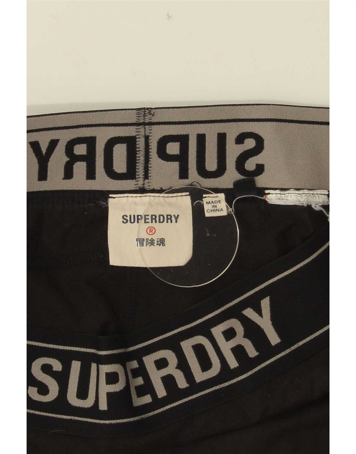 Superdry Womens Graphic Leggings UK 16 Large Black Polyamide