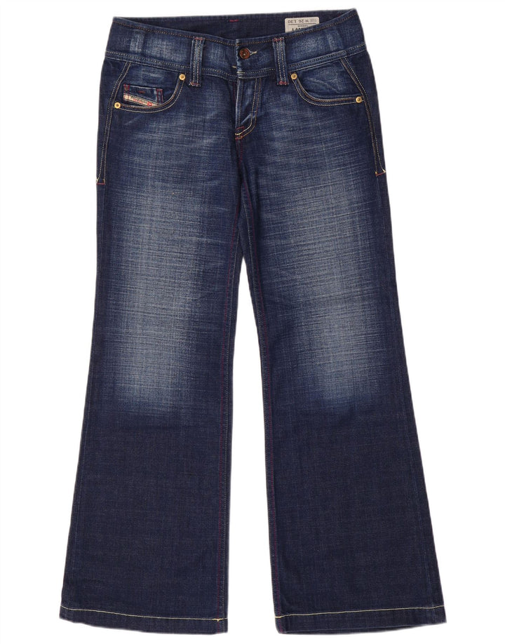 DIESEL Womens Bootcut Jeans W26 L29 Blue Cotton
