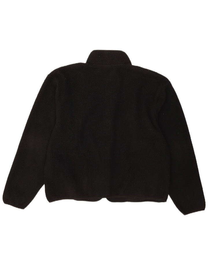 Nike Mens Loose Fit Fleece Jacket UK 38 Medium Black Polyester