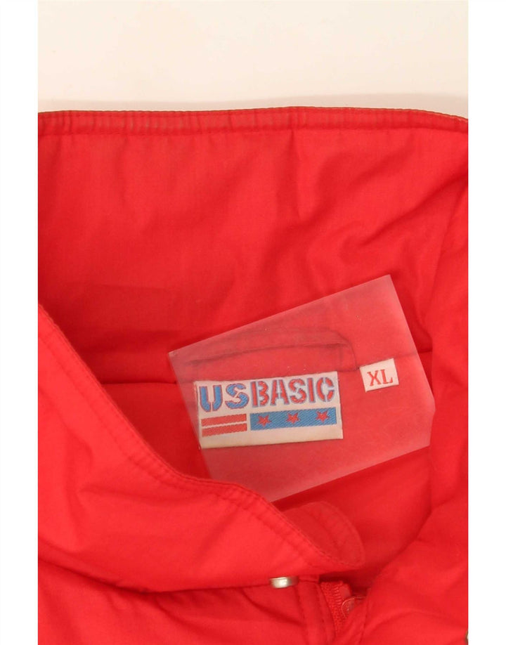 Ferrari Mens Windbreaker Jacket UK 42 XL Red Polyester