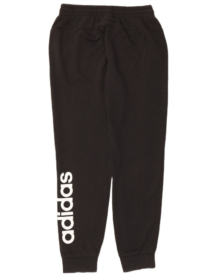 ADIDAS Womens Graphic Tracksuit Trousers Joggers UK 12/14 Medium Black