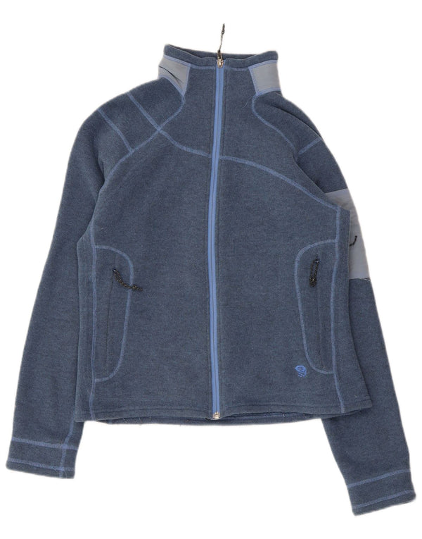 MOUNTAIN HARDWEAR Womens Polartec Tracksuit Top Jacket UK 14 Medium Blue