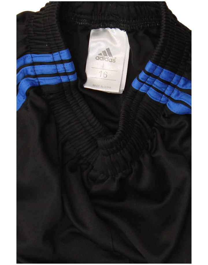 ADIDAS Boys Manchester United Graphic Tracksuit Trousers 15-16 Years Black