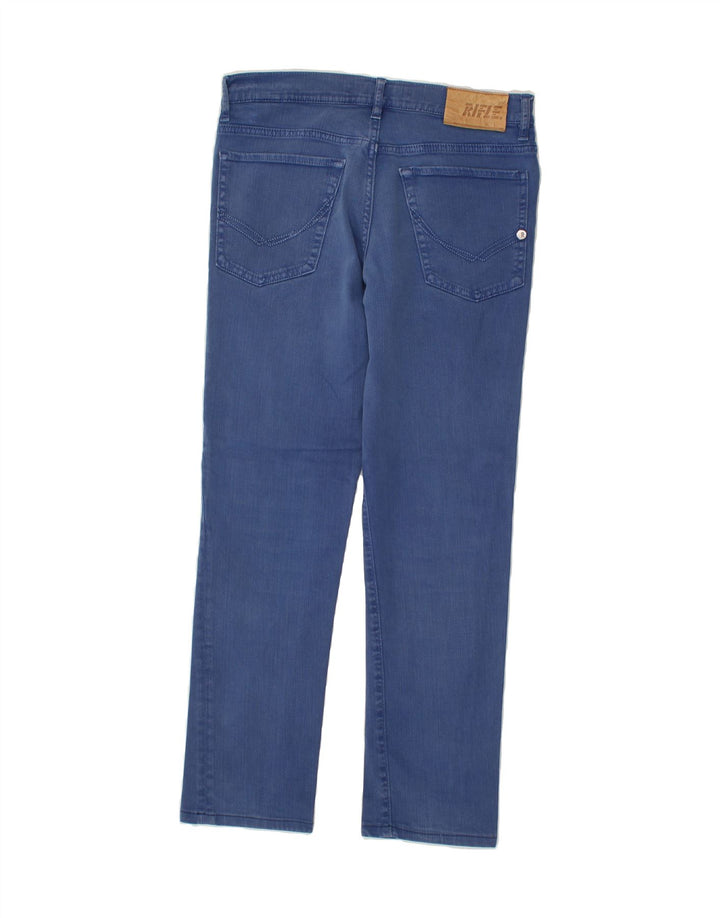 RIFLE Mens Straight Jeans W31 L28 Blue Cotton | Vintage Rifle | Thrift | Second-Hand Rifle | Used Clothing | Messina Hembry 