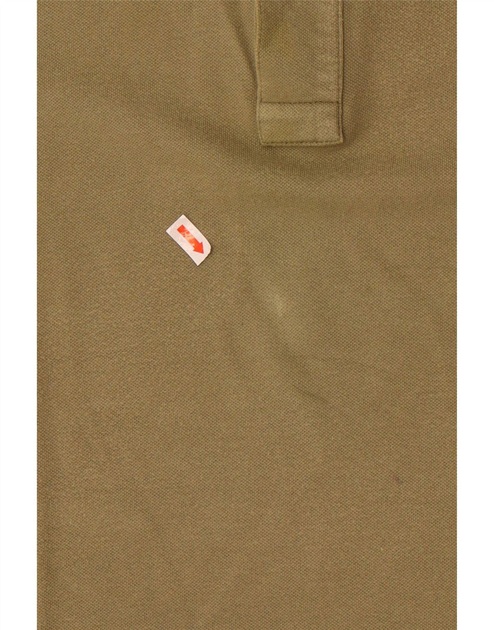 Fred Perry Mens Light and Stretch Polo Shirt Medium Khaki Cotton