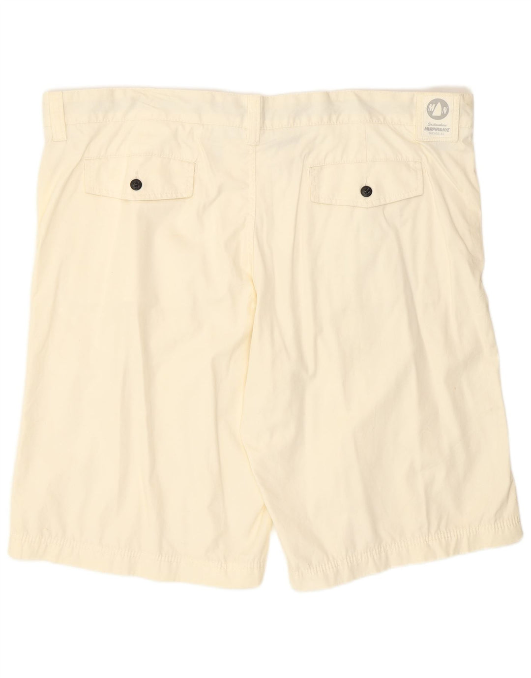 Murphy & Nye Mens Chino Shorts W44 2XL White Cotton