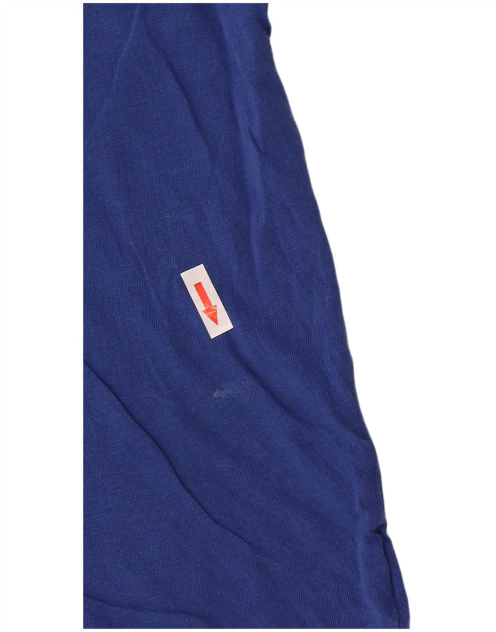 Champion Mens T-Shirt Top Medium Blue