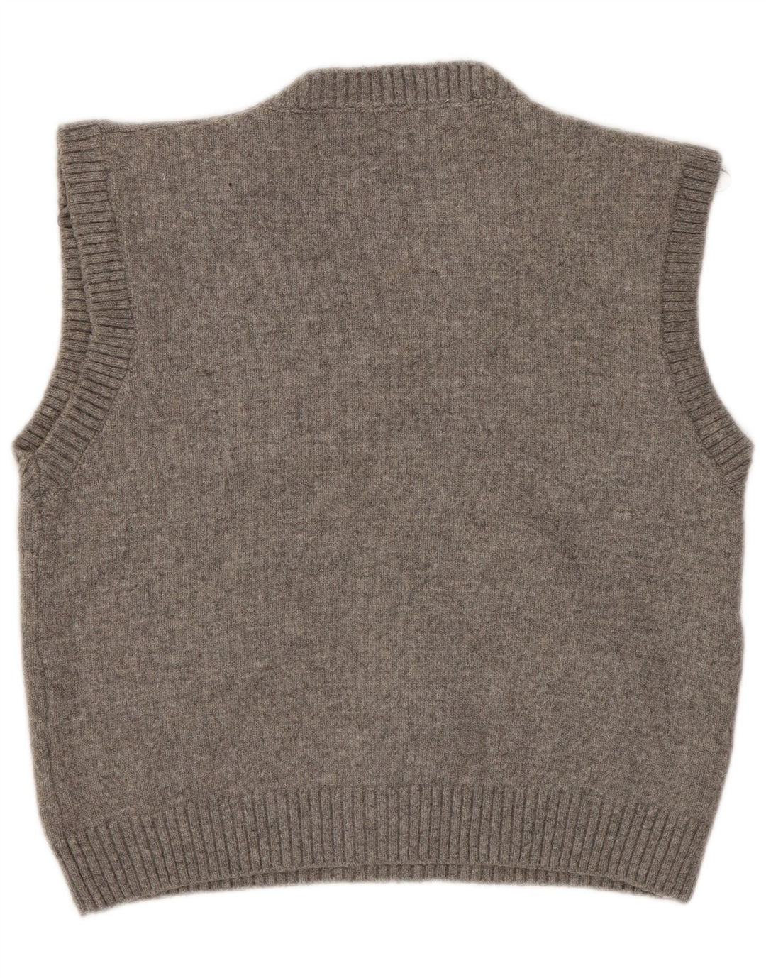 Zara Womens Vest Tank Top UK 12 Medium Grey Wool
