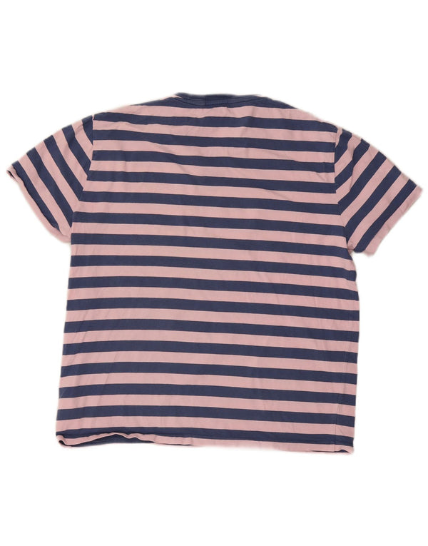 Polo Ralph Lauren Mens Custom Slim Fit T-Shirt Top Large Pink Striped