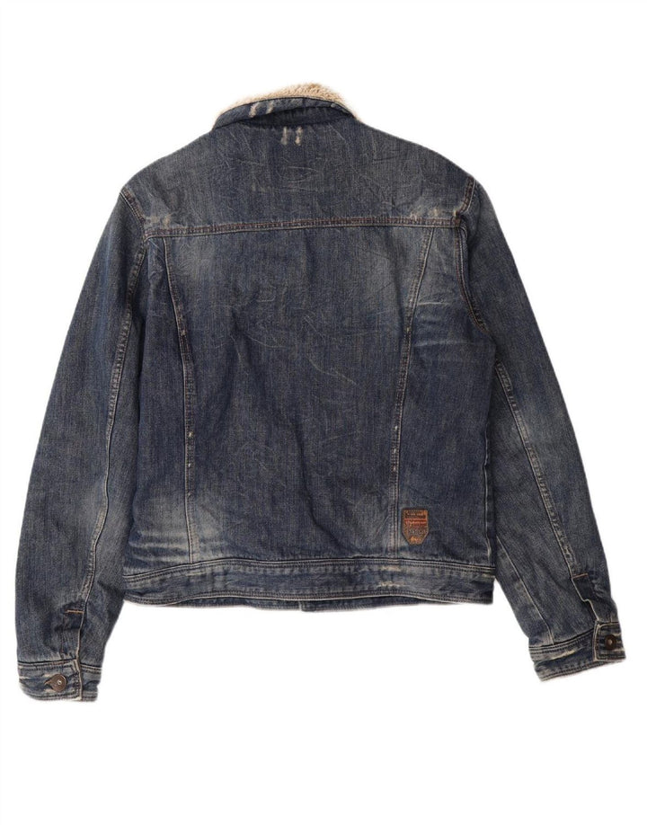 ENERGIE Boys Denim Jacket 15-16 Years XL Blue Cotton