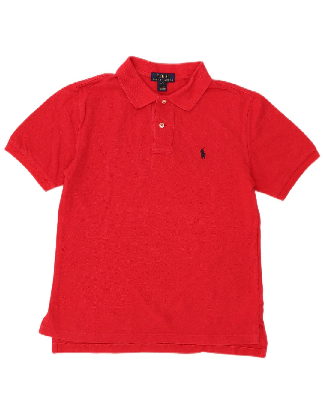 RALPH LAUREN  Polo Shirt 10-11 Years Medium  Red Cotton