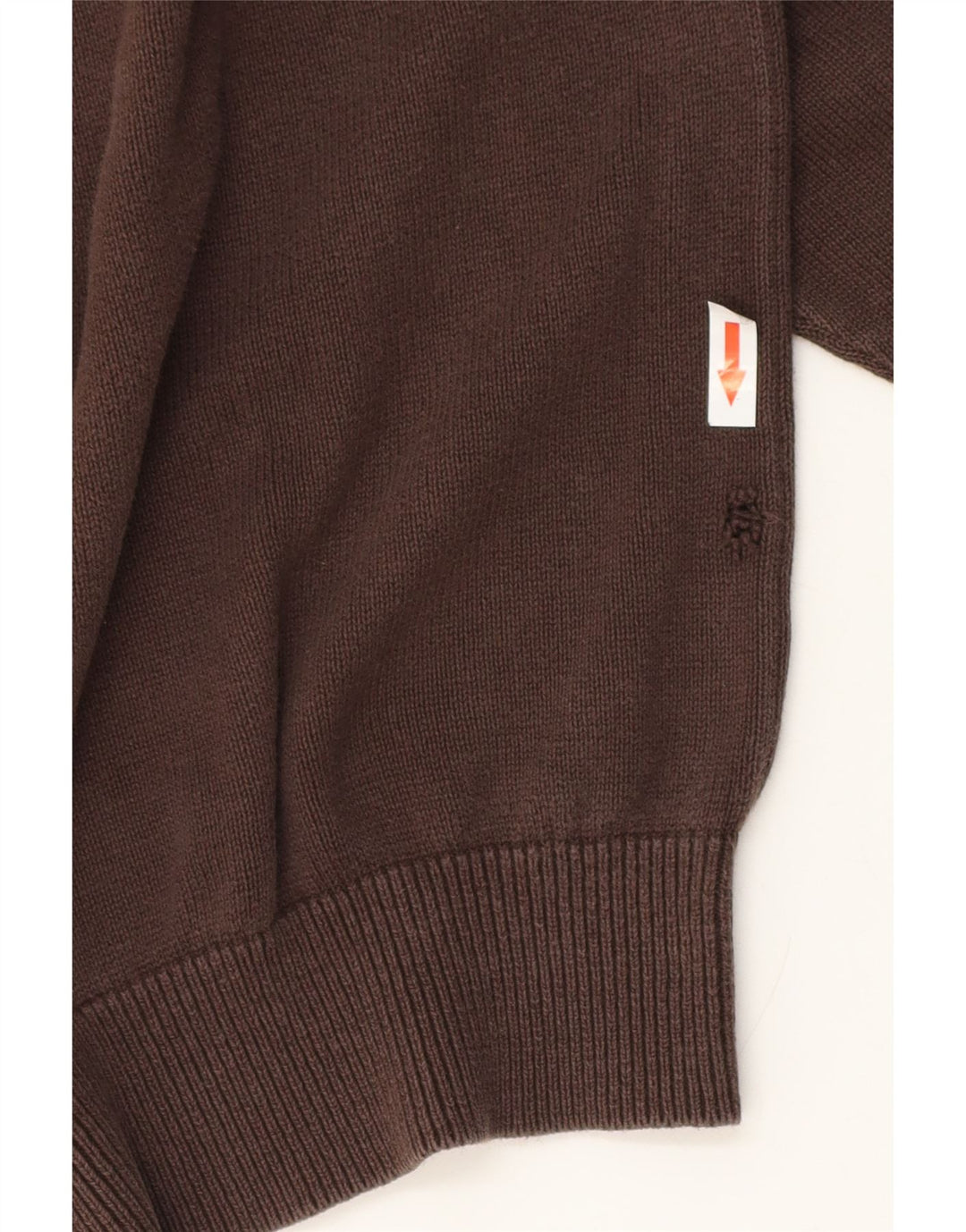 Tommy Hilfiger Mens Crew Neck Jumper Sweater Large Brown
