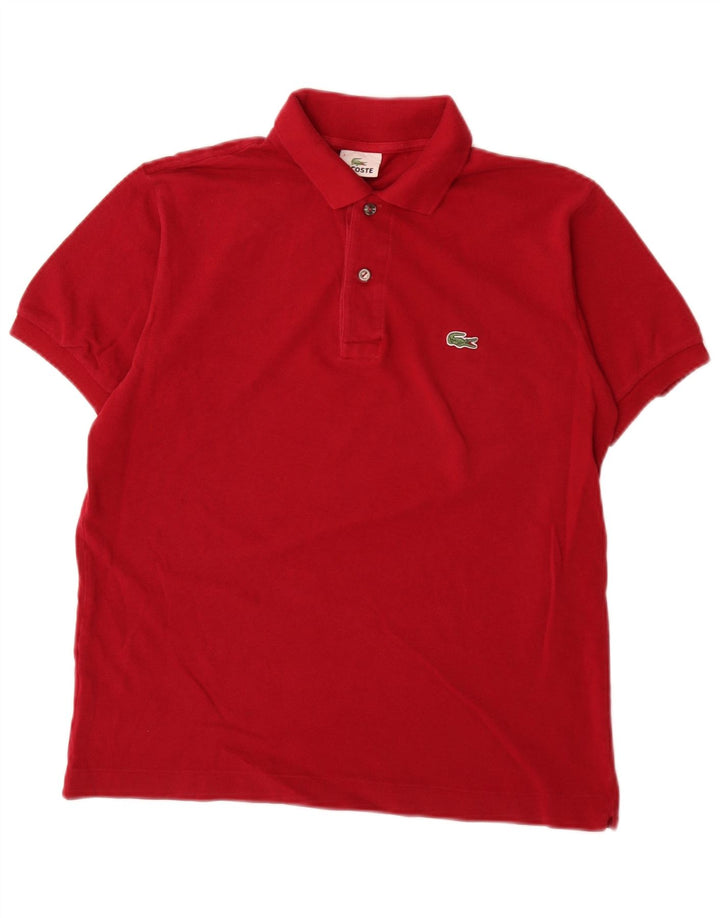 Lacoste Mens Polo Shirt Size 3 Small Red Cotton