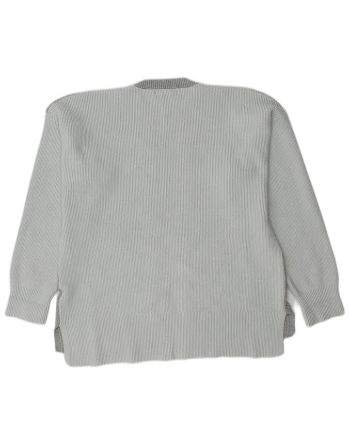 Marks & Spencer Womens Crew Neck Jumper Sweater UK 16 Large Grey