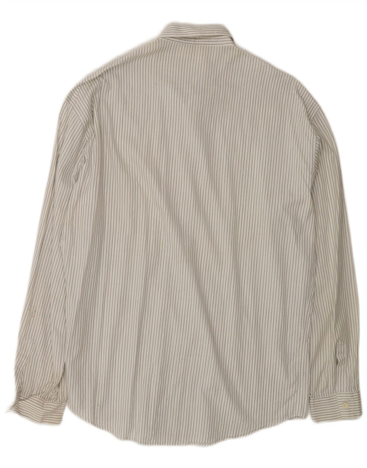 Gianni Versace Mens Shirt Medium White Striped