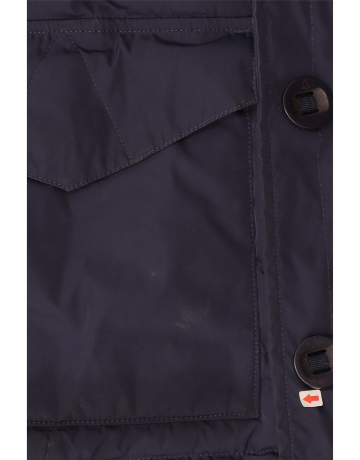 Musto Mens Padded Jacket UK 36 Small Navy Blue Nylon