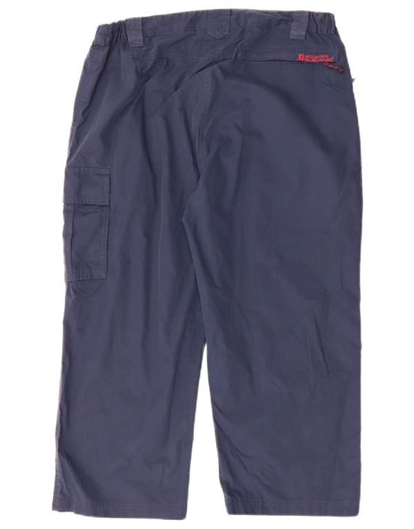 MOUNTAIN WAREHOUSE Womens Capri Trousers UK 14 Large W34 L22 Navy Blue