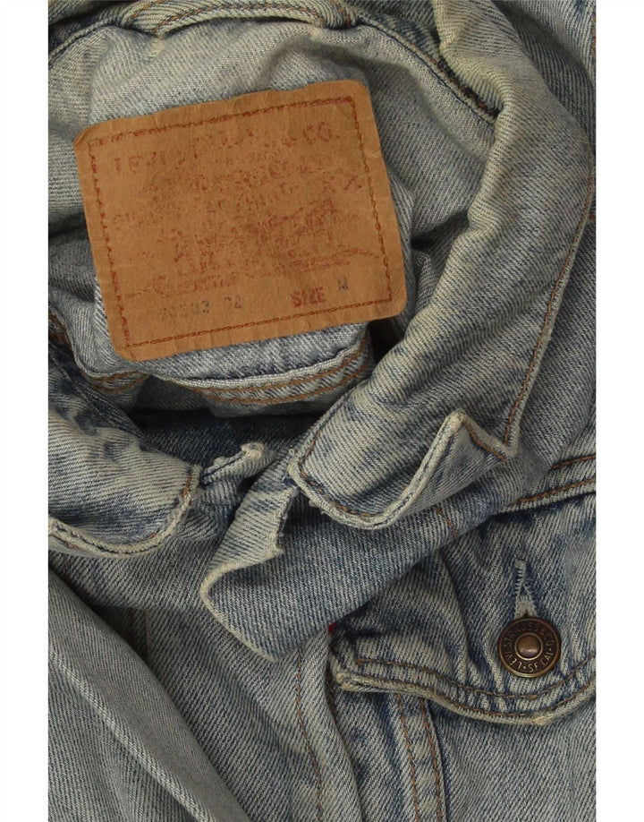 Levi's Mens Denim Jacket UK 38 Medium Blue Cotton