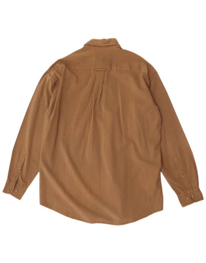 Gant Mens Loose Fit Shirt Medium Brown Cotton