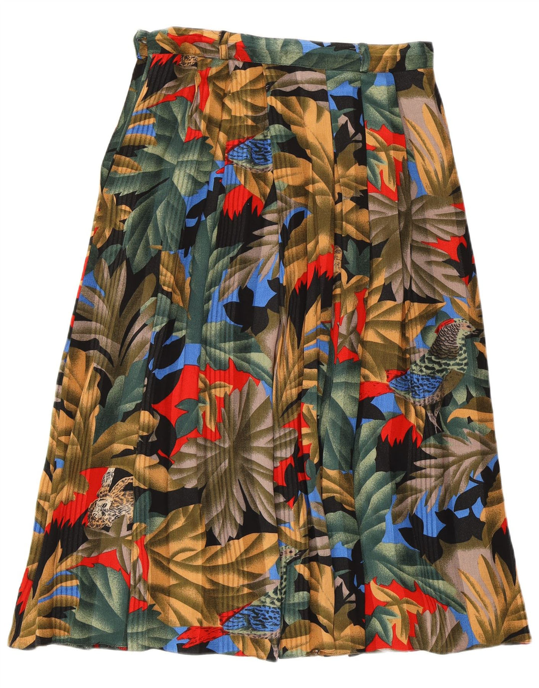 LIBRA Womens A-Line Skirt UK 14 Medium W29  Multicoloured Floral Viscose