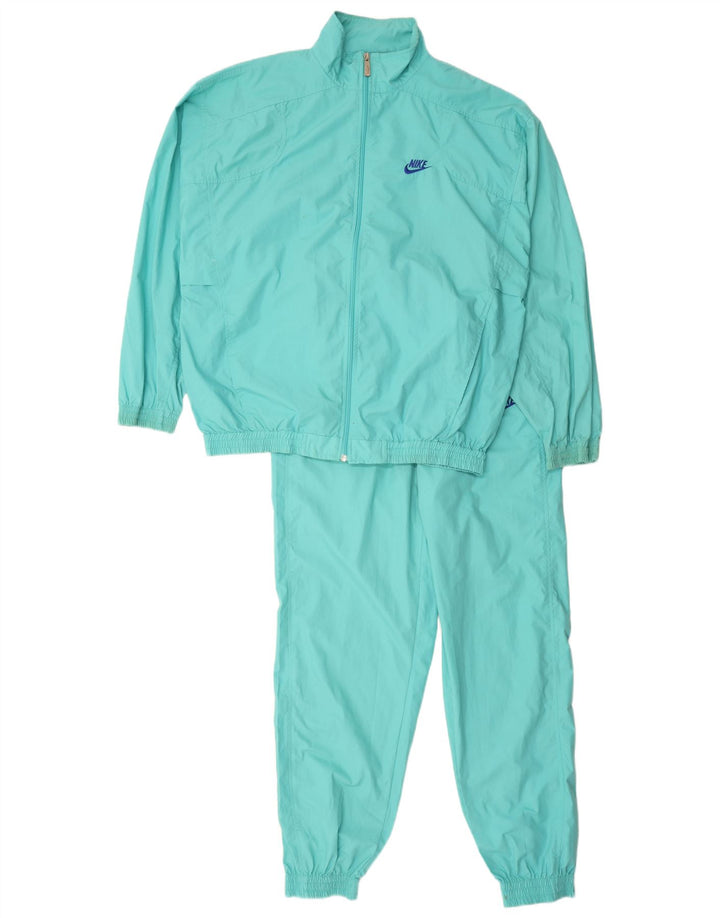 Nike Mens Full Tracksuit Large Turquoise Polyester