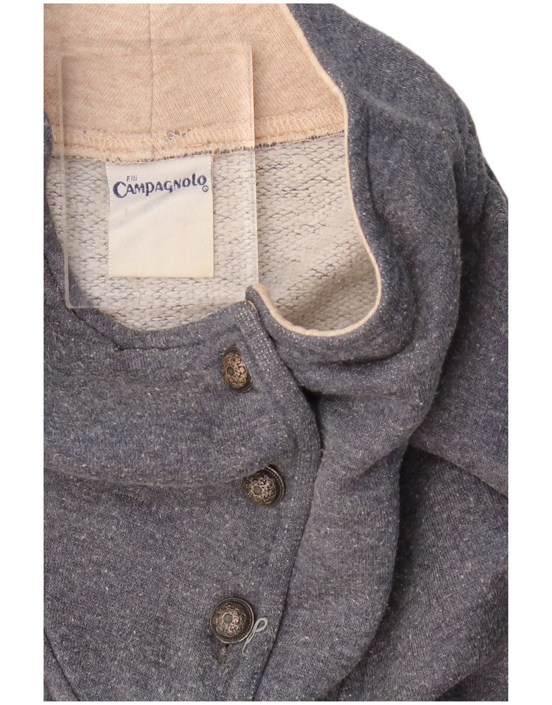 CAMPAGNOLO Womens Graphic Sweatshirt Jumper UK 18 XL Navy Blue Floral