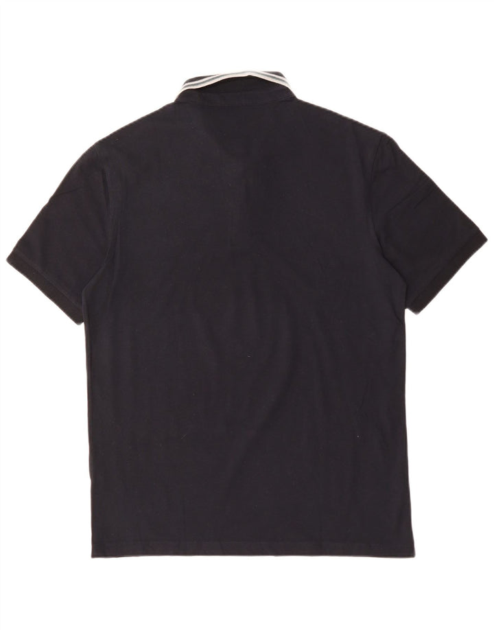 ARMANI COLLEZIONI Mens Polo Shirt Medium Navy Blue