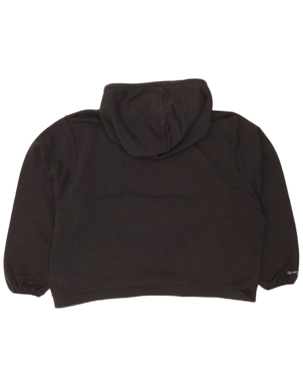 Nike Womens Graphic Relaxed Fit Hoodie Jumper UK 14 Large Black Sports