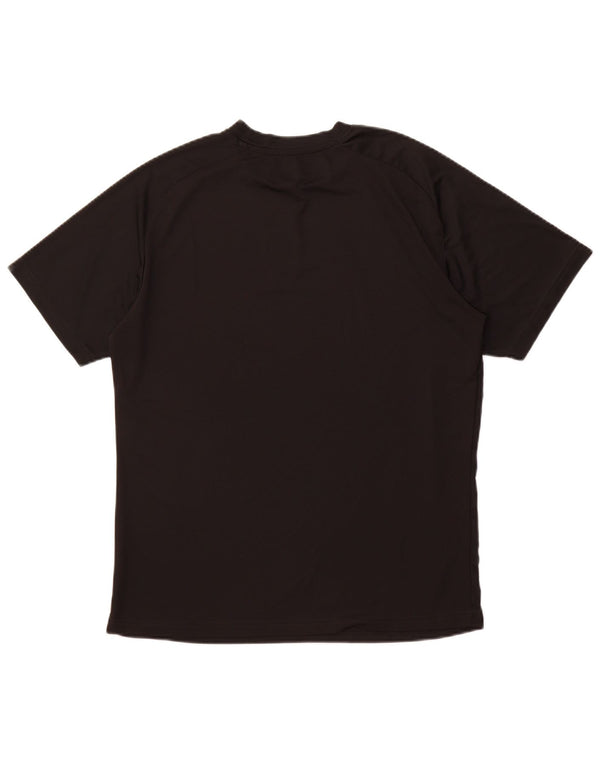 PUMA Mens Graphic T-Shirt Top Large Black Polyester Sports