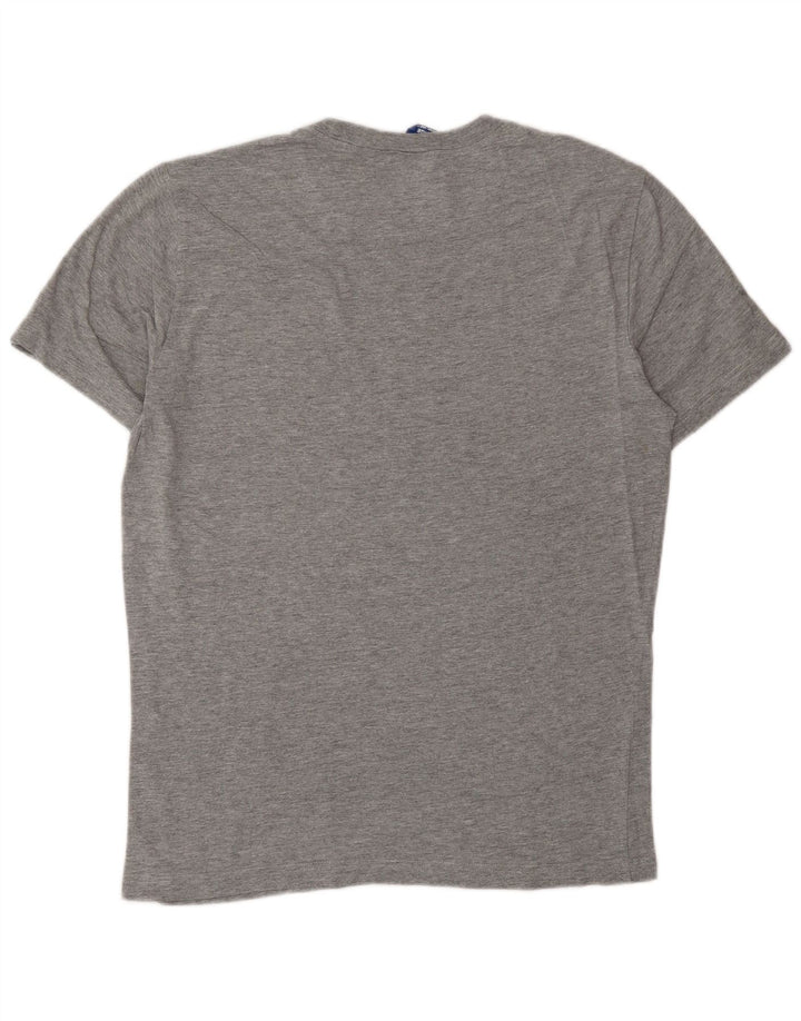 CHAMPION Mens Graphic T-Shirt Top Large Grey Flecked