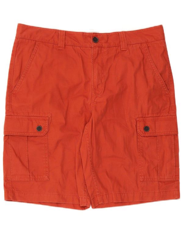 Timberland Mens Cargo Shorts W36 Large  Red Cotton