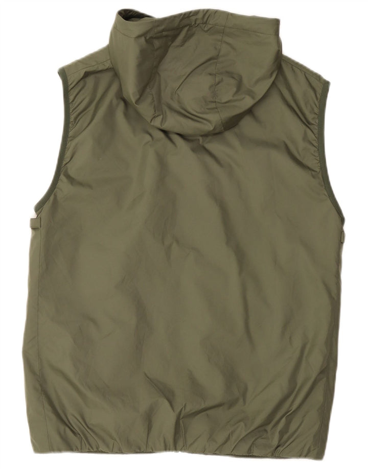 Lacoste Mens Hooded Gilet Size 46 XS Green Polyester
