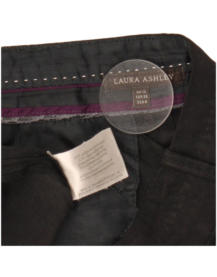 Laura Ashley Womens Casual Trousers UK 12 Medium W30 L31 Black Polyester