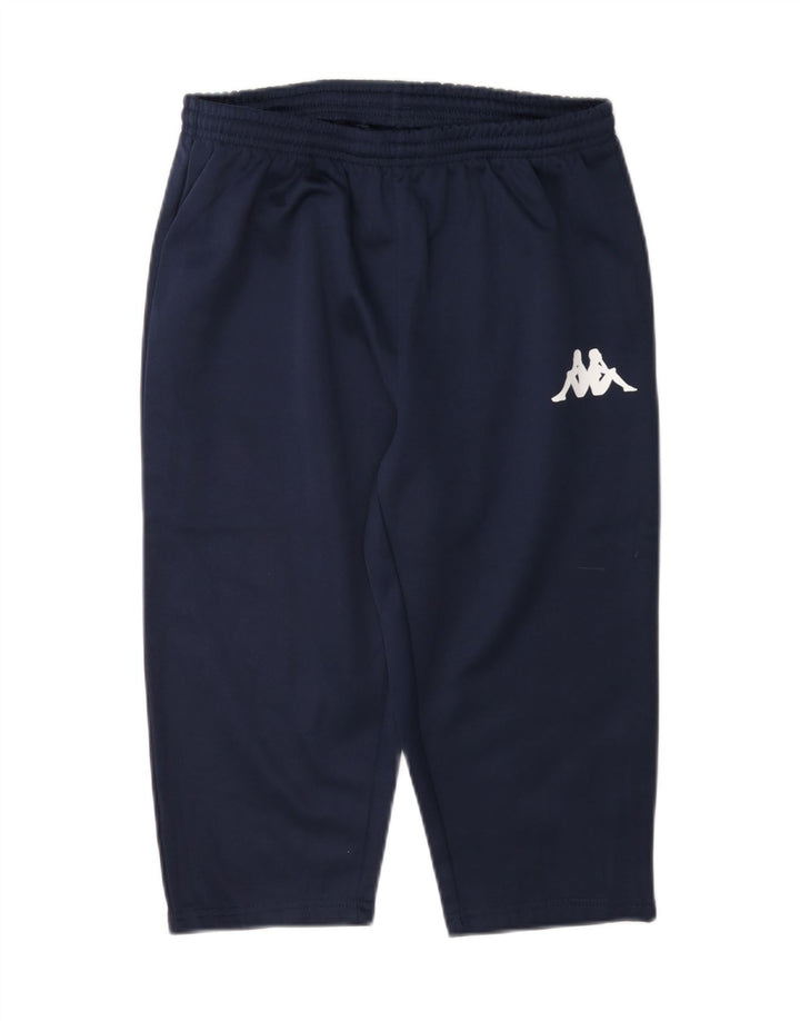Kappa Boys Capri Tracksuit Trousers 13-14 Years Navy Blue Polyester