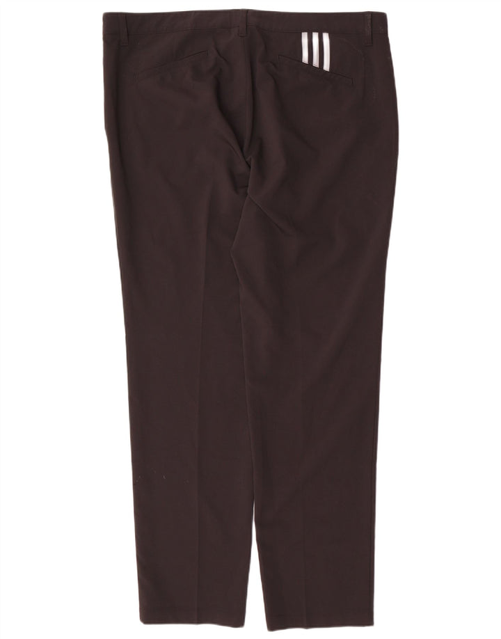 ADIDAS Mens Slim Chino Trousers W38 L32  Black