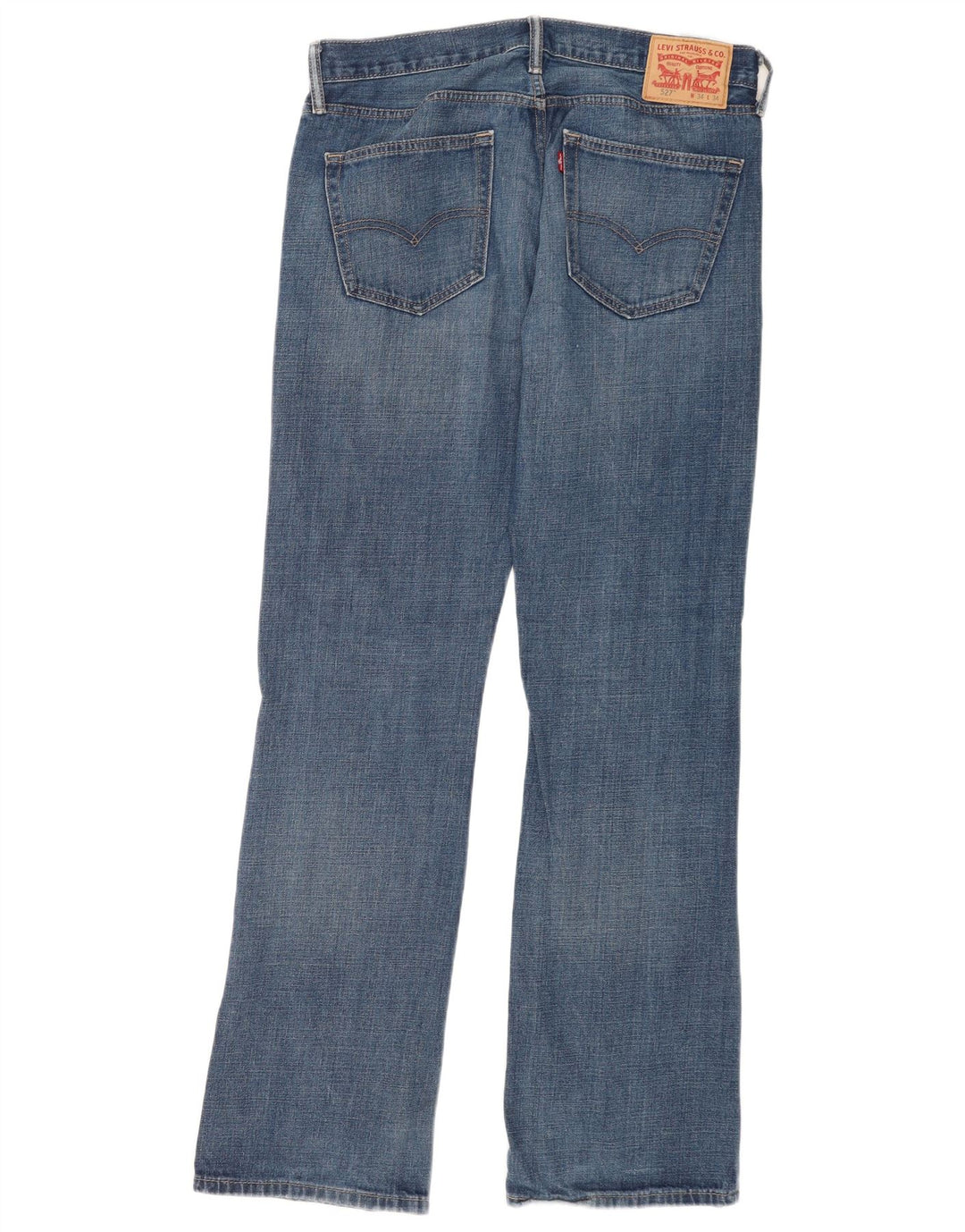 Levi's Mens 527 Bootcut Jeans W34 L34 Blue Cotton