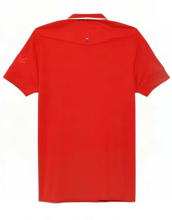 Canterbury Mens Graphic Polo Shirt Small Red Colourblock Polyester
