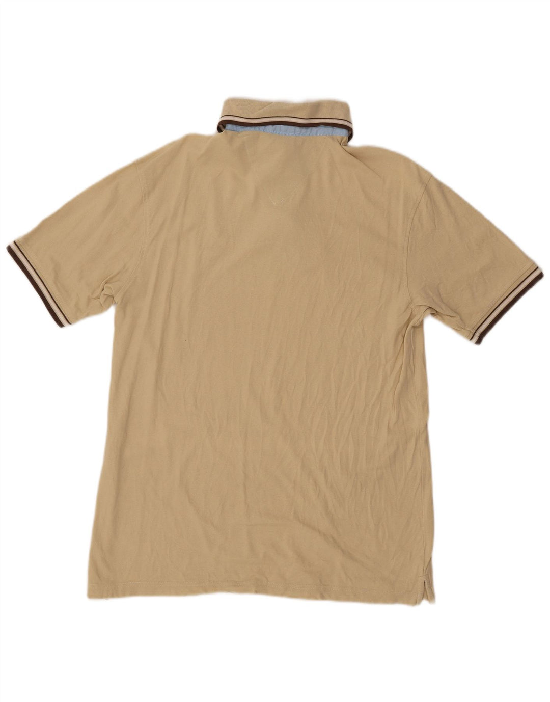 LOTTO Mens Polo Shirt Large Beige Cotton