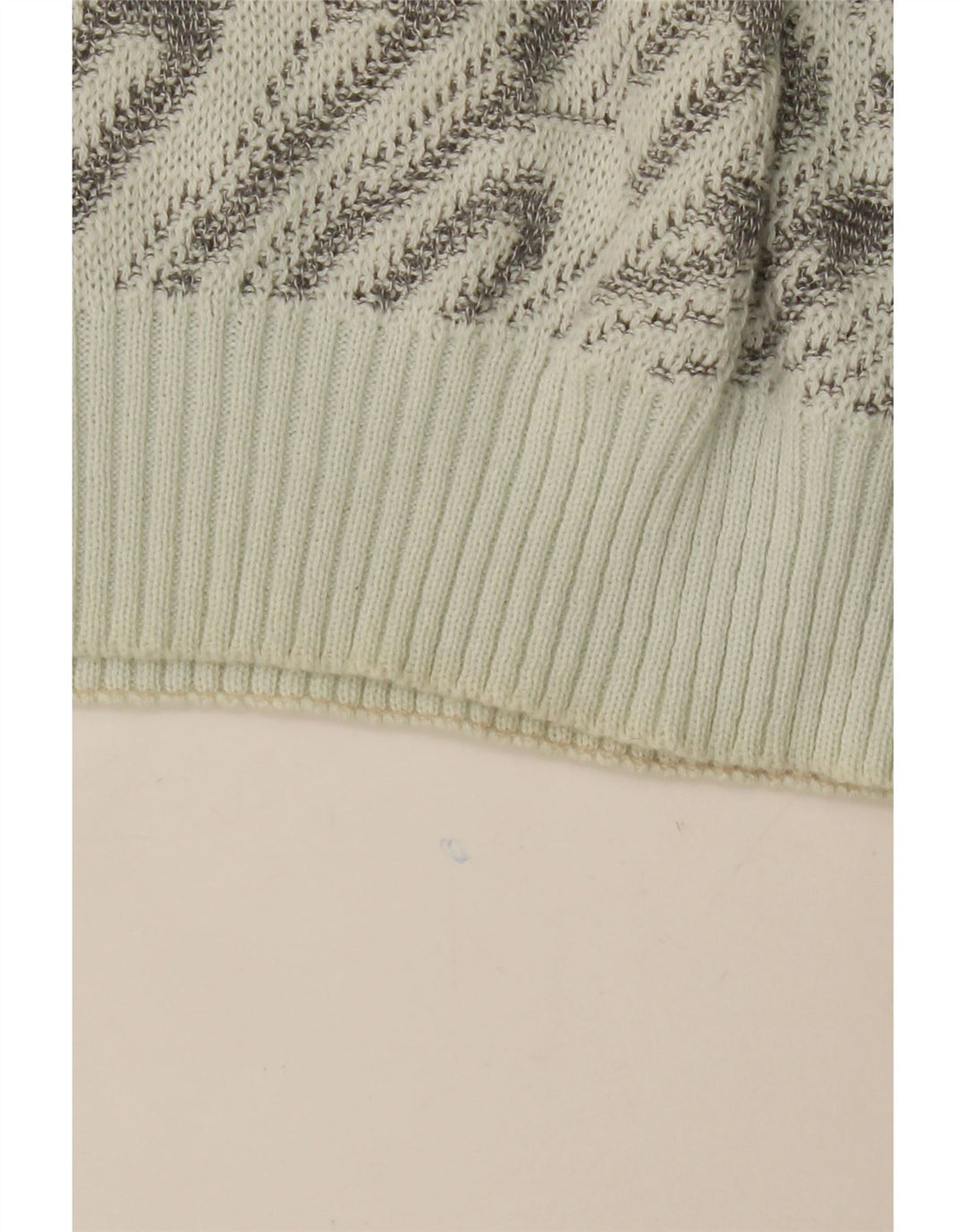 VINTAGE Womens Abstract Pattern Crew Neck Jumper Sweater EU 44 XL Grey Vintage Vintage and Second-Hand Vintage from Messina Hembry 