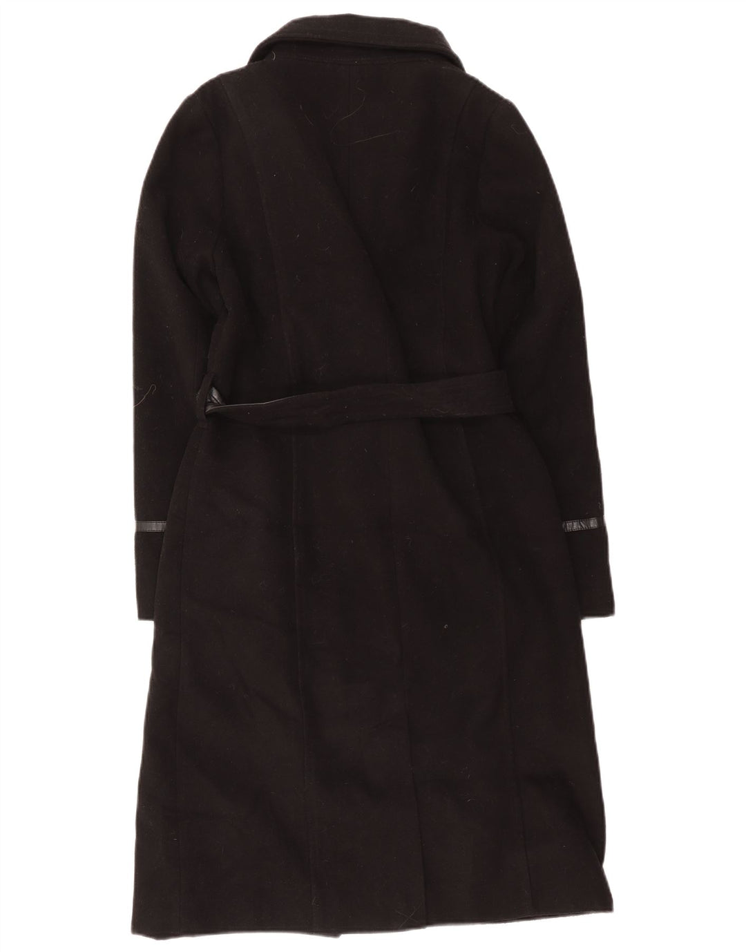 Oasis Womens Overcoat UK 10 Small Black Polyester