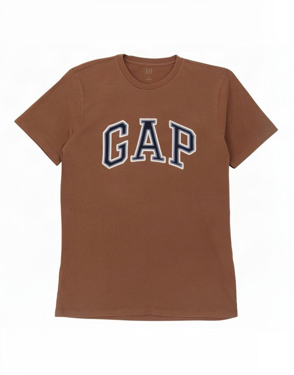 Gap Mens Graphic T-Shirt Top Medium Brown