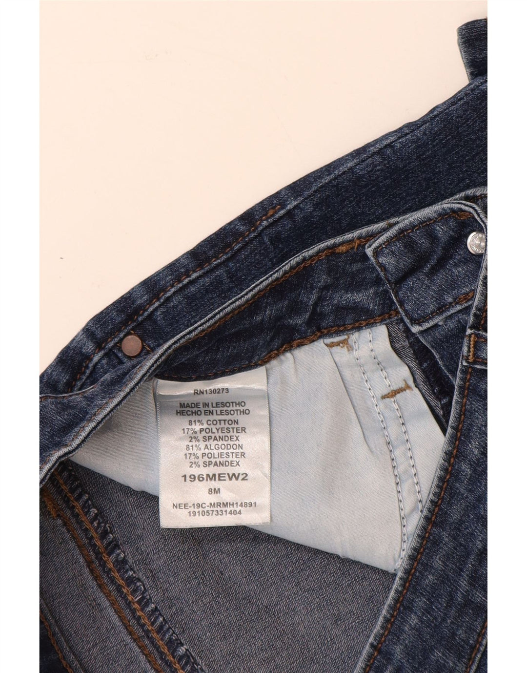 LEE Womens Riders Mid Rise Denim Shorts US 8 Medium W28  Blue Cotton