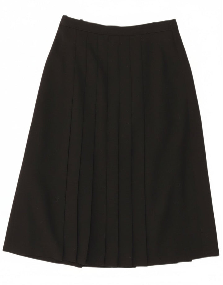 Del Mod Womens High Waist Pleated Skirt EU 38 Medium W27 Black Polyester