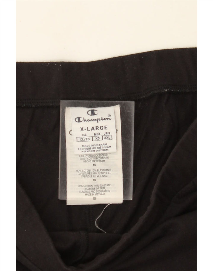 CHAMPION Womens Sport Shorts UK 18 XL  Black Cotton