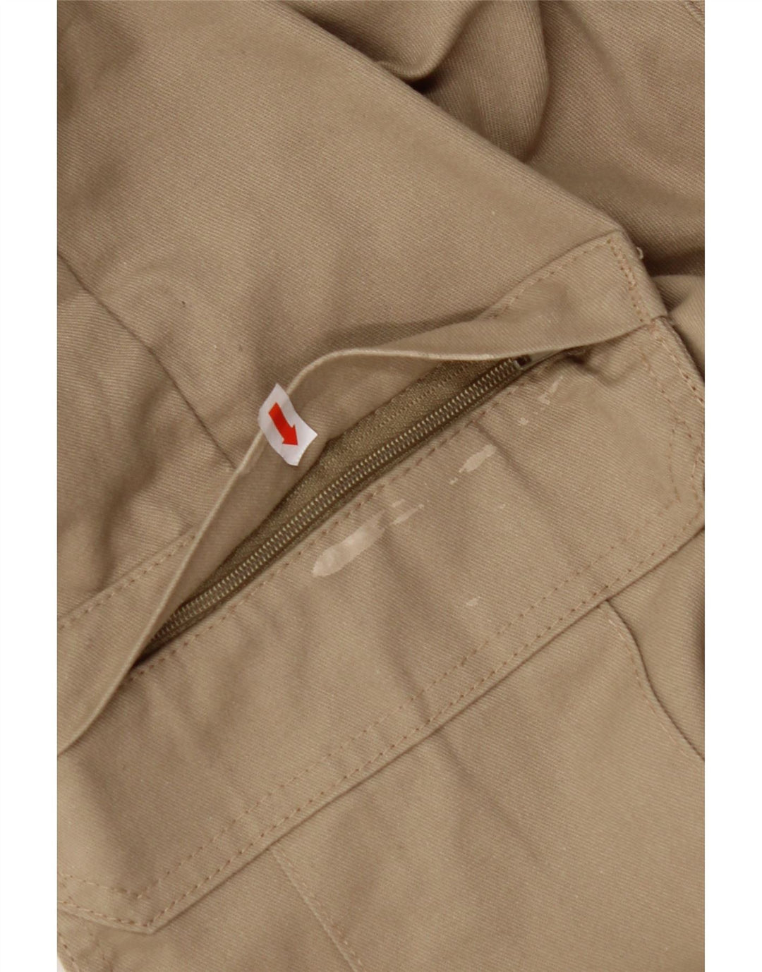 DICKIES Mens Straight Cargo Trousers W34 L30 Beige Polyester