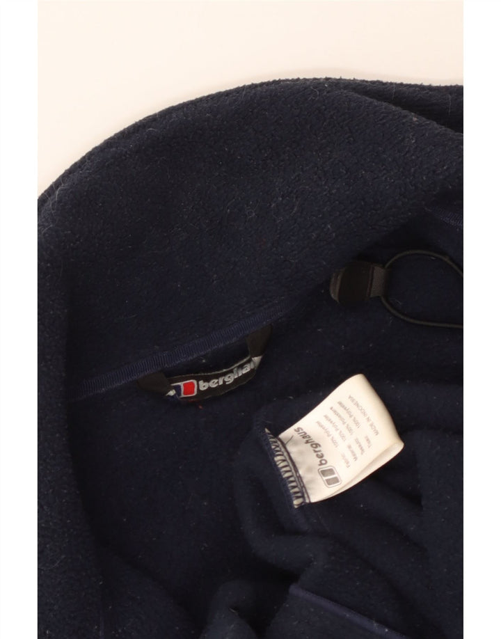 Berghaus Mens Fleece Jacket UK 40 Large Navy Blue Polyester