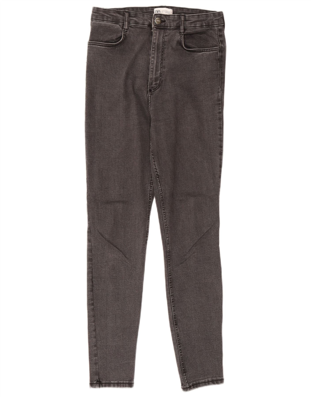 Zara Womens Skinny Jeans EU 42 Large W32 L30 Grey Cotton