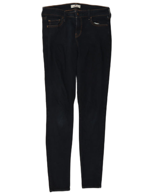 Hollister Womens Skinny Jeans US 7 Medium W28 L31 Navy Blue Cotton