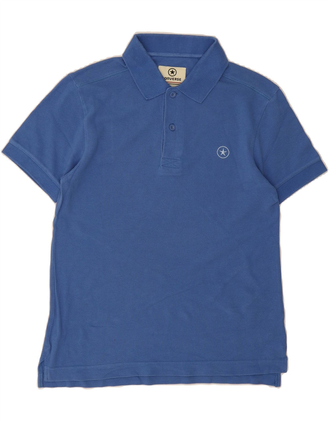 CONVERSE Mens Polo Shirt Small Blue Vintage Converse and Second-Hand Converse from Messina Hembry 