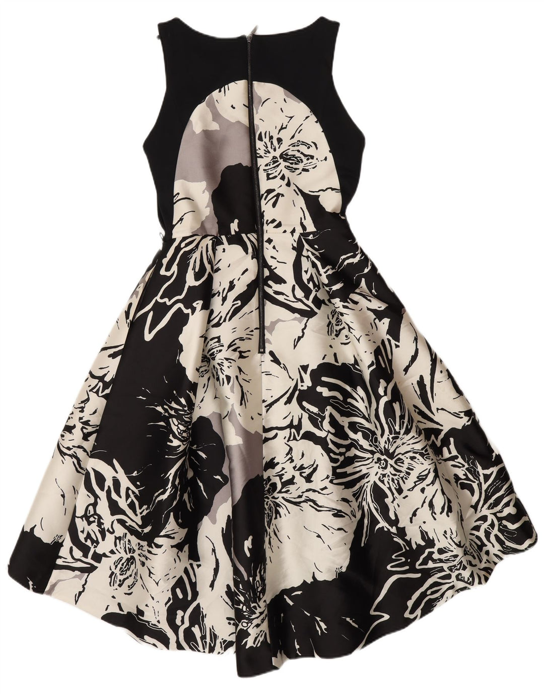 Coast Womens A-Line Dress UK 8 Small Black Floral Polyester